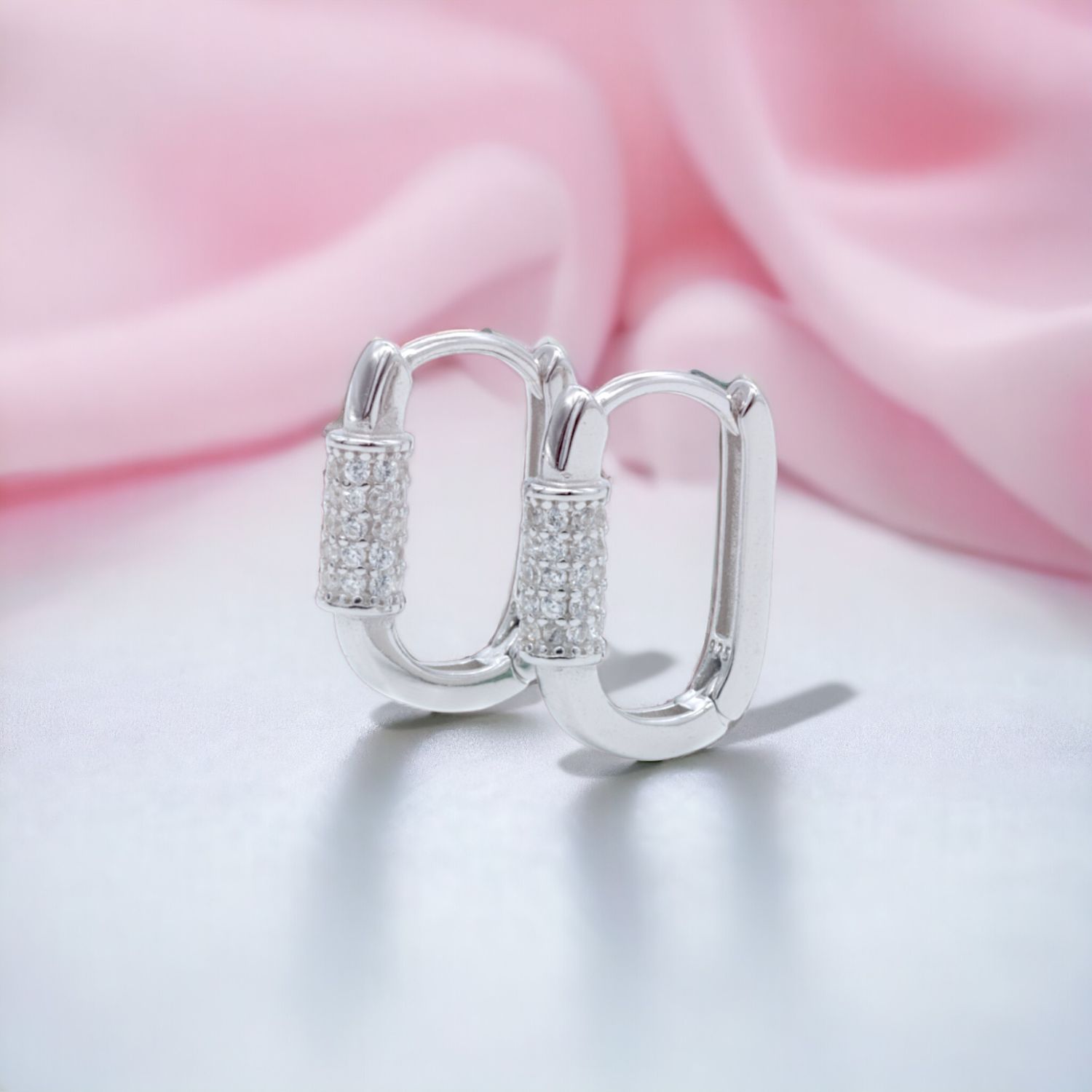 Sparkling Hoop Earrings
