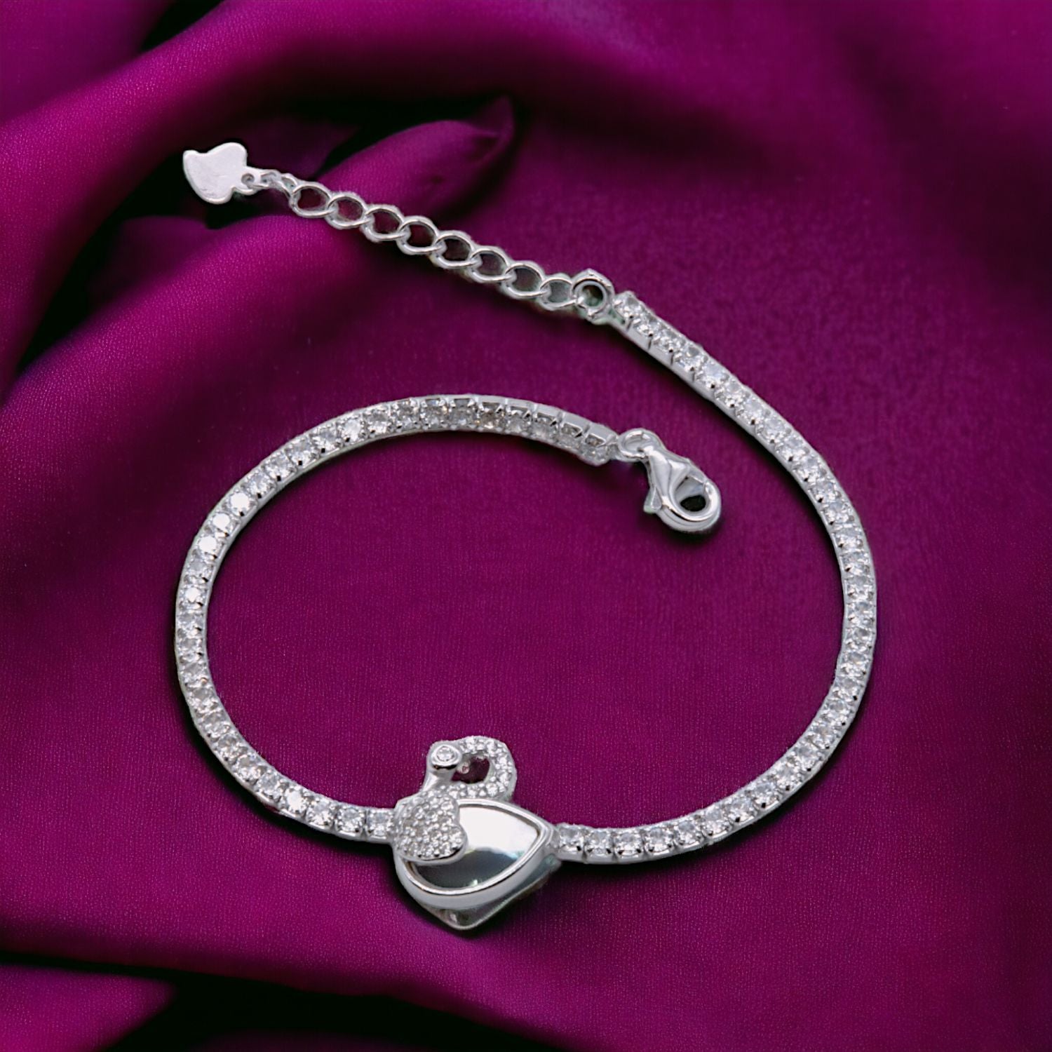 Graceful Swan Elegance Bracelet