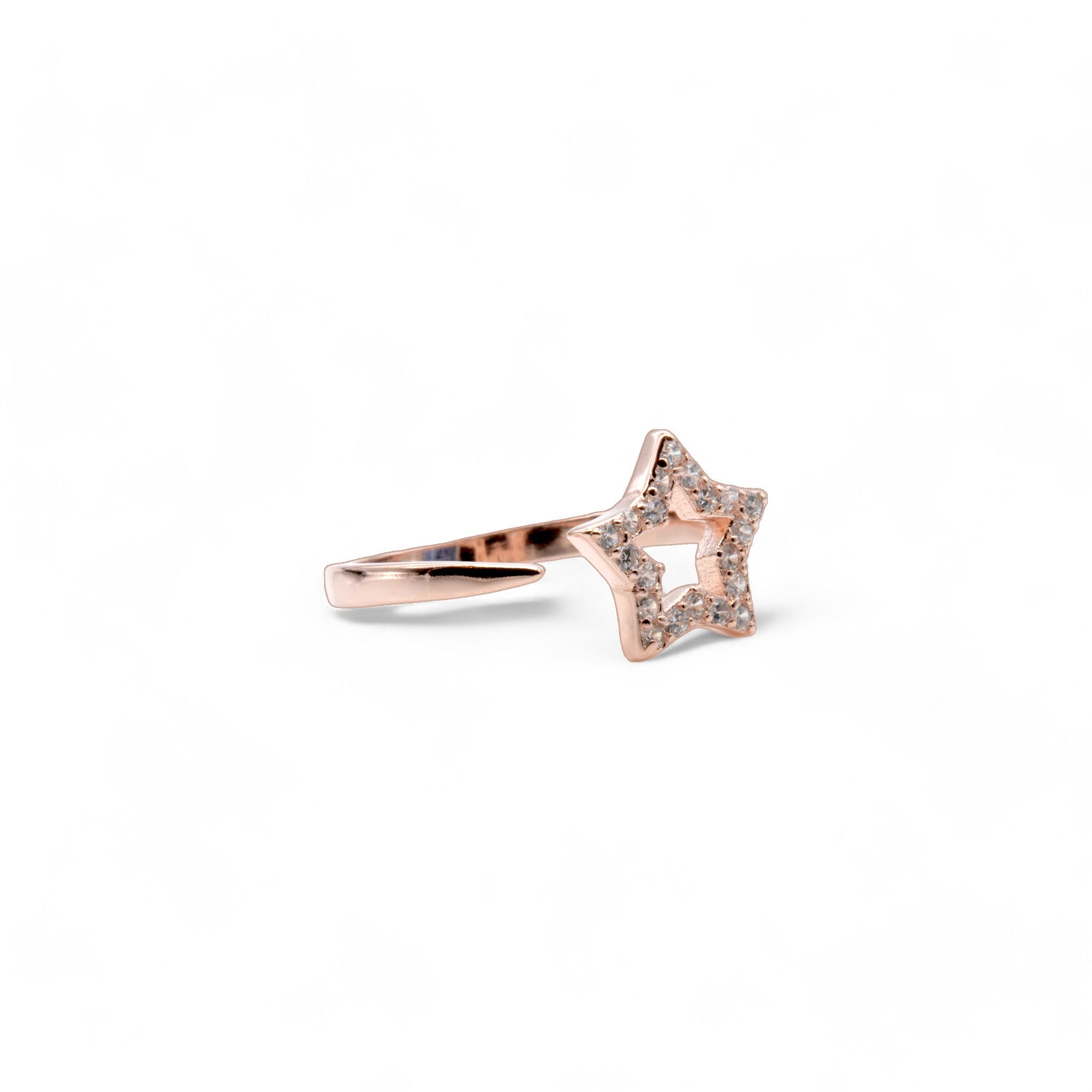 Rose Gold Starry Open Ring