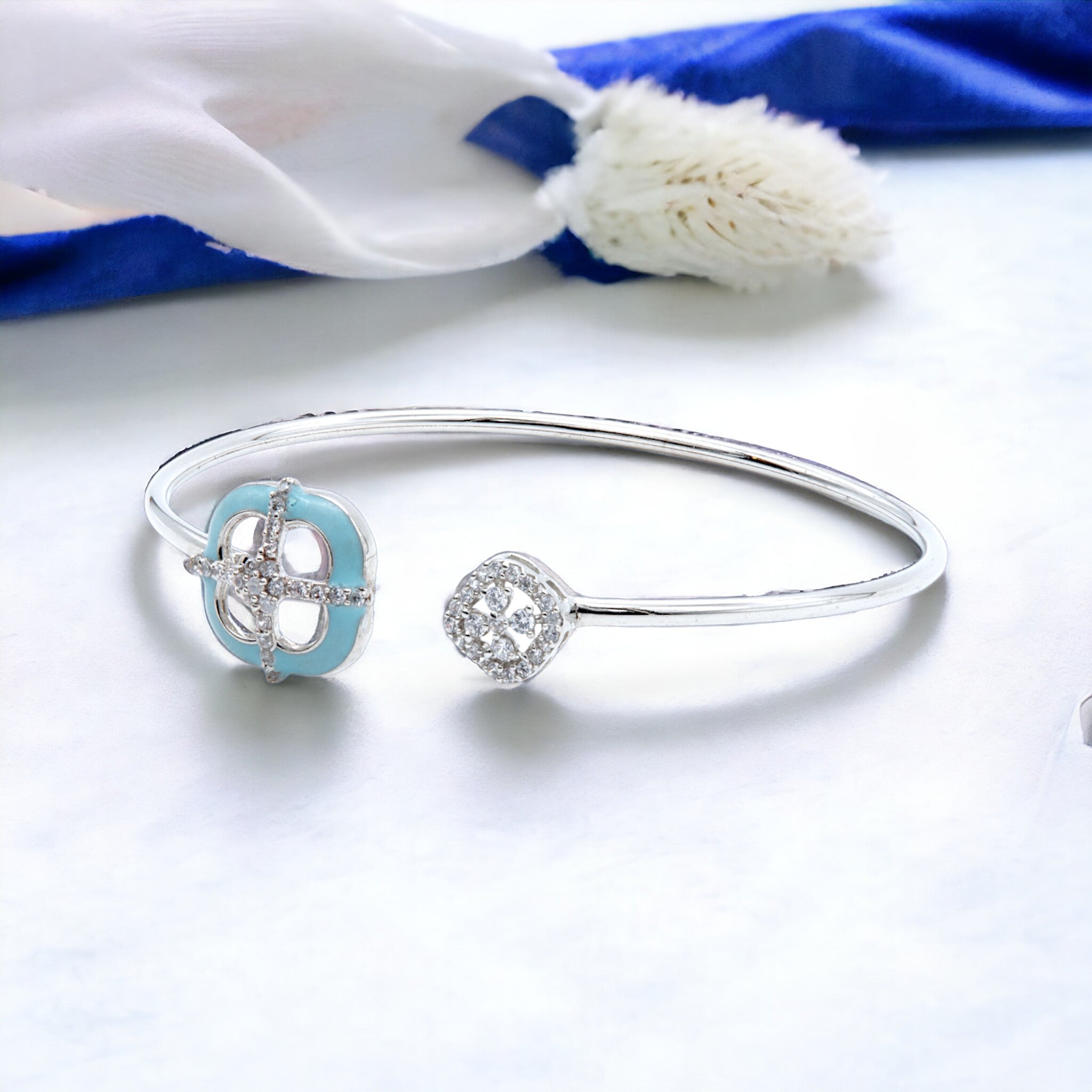 Turquoise Radiance Open Bangle