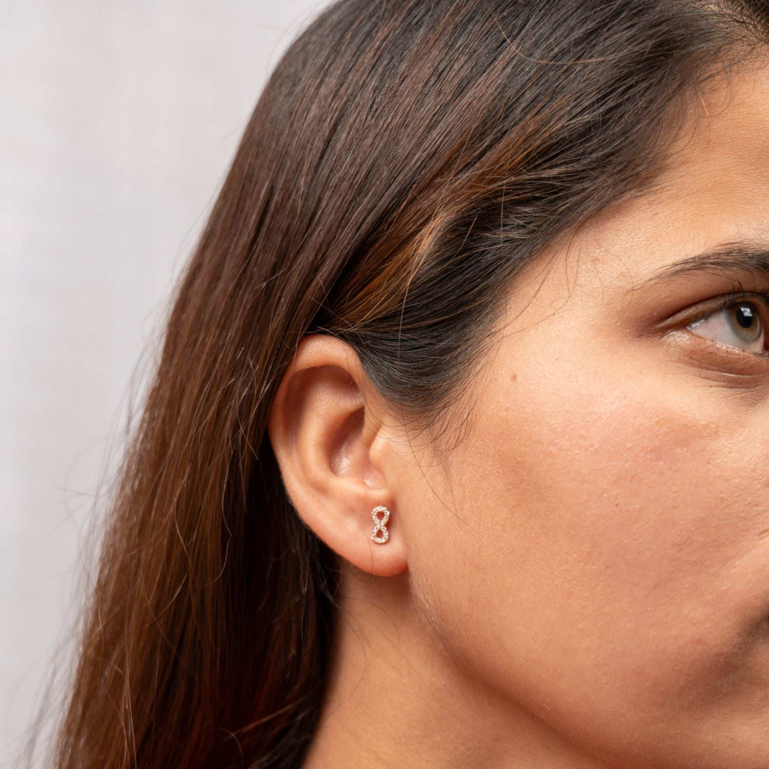 Mini Infinity Stud Earrings