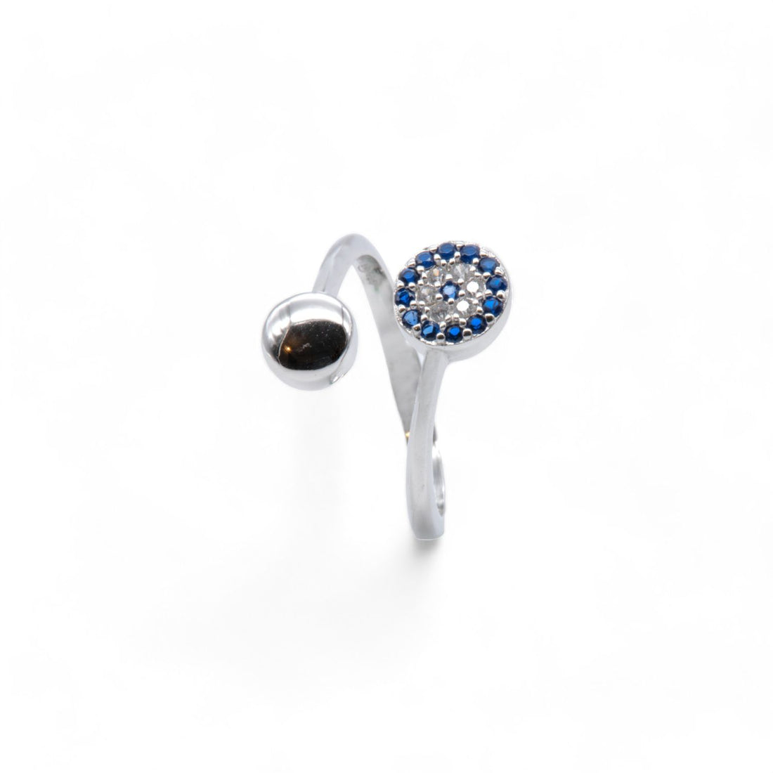 Blue Halo Open Ring