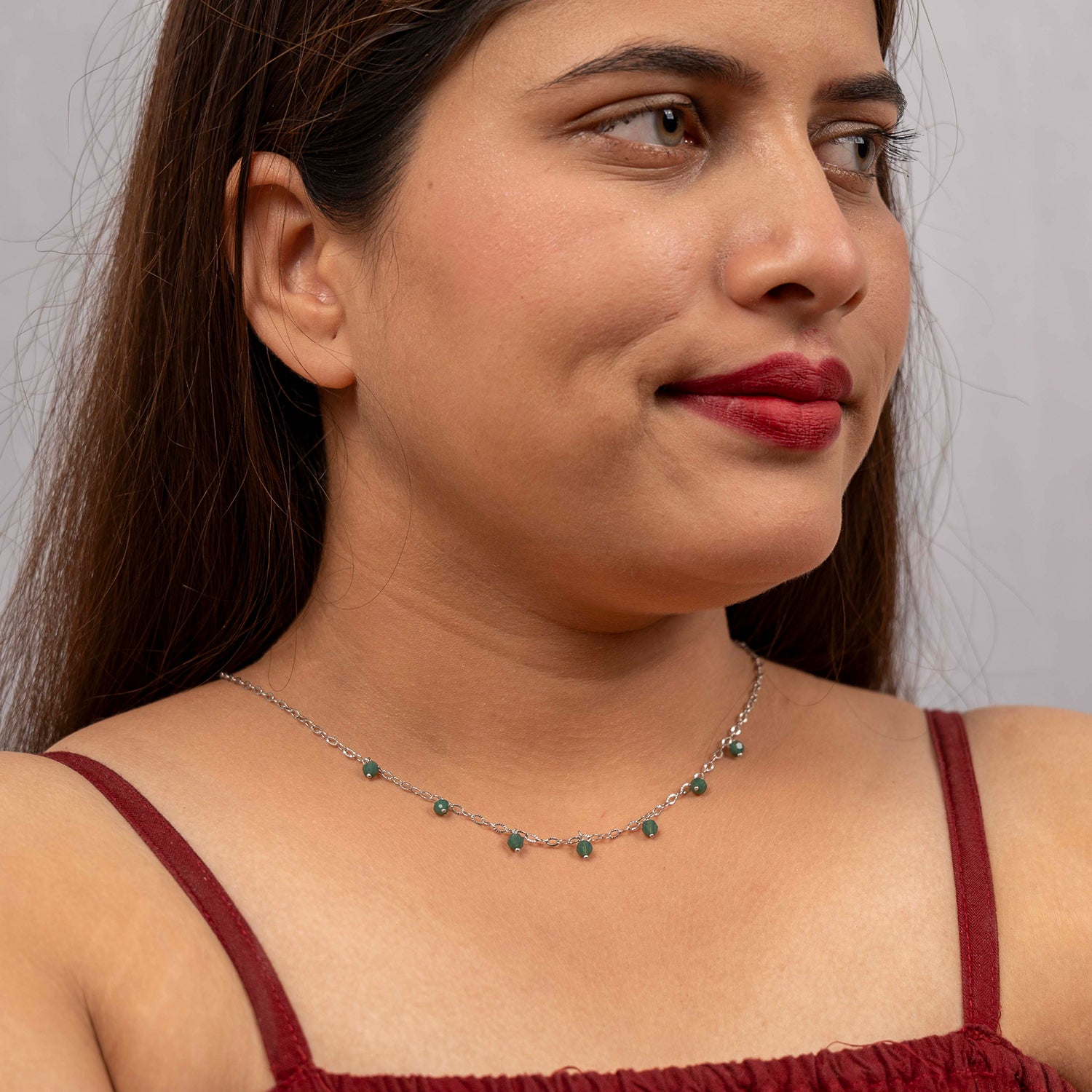 Emerald Delight Swarovski Necklace