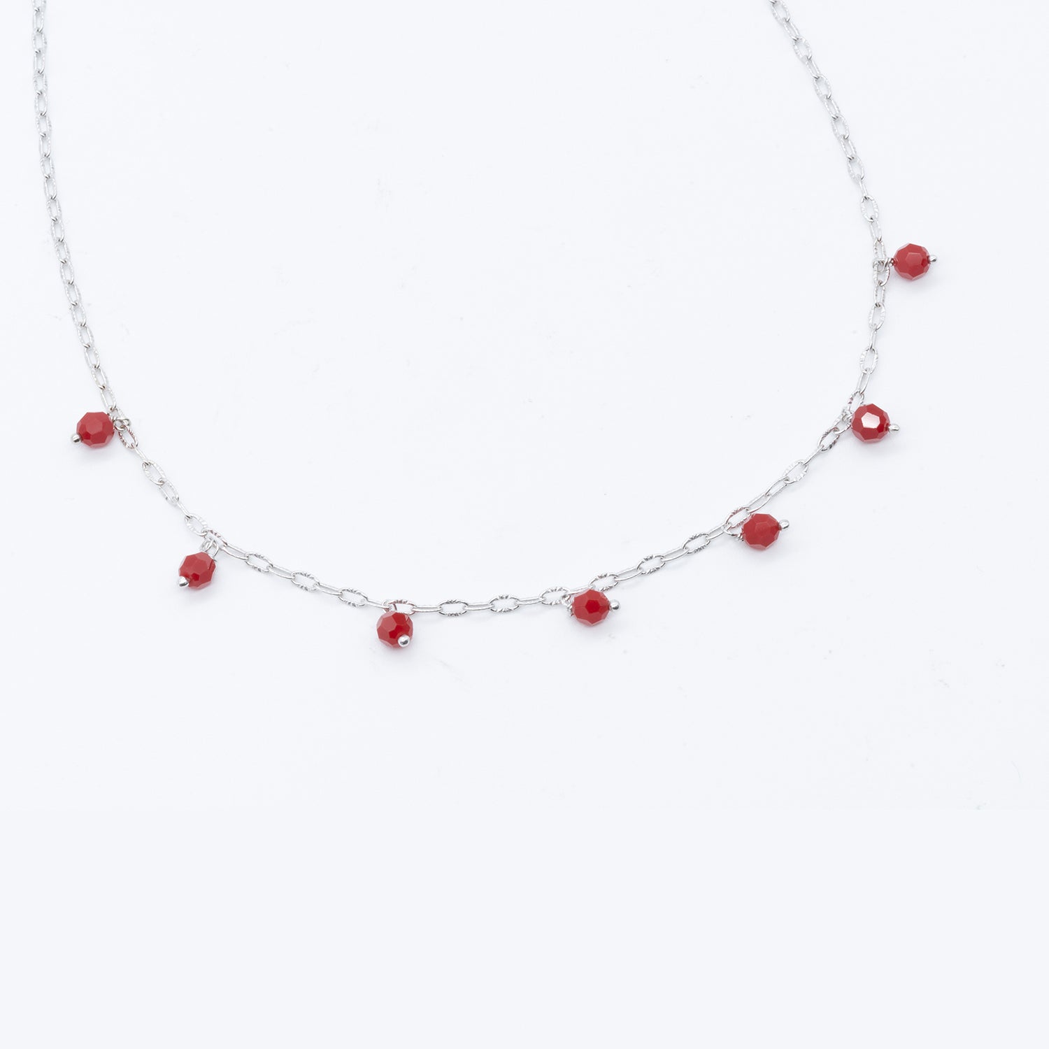 Scarlet Elegance Swarovski Necklace
