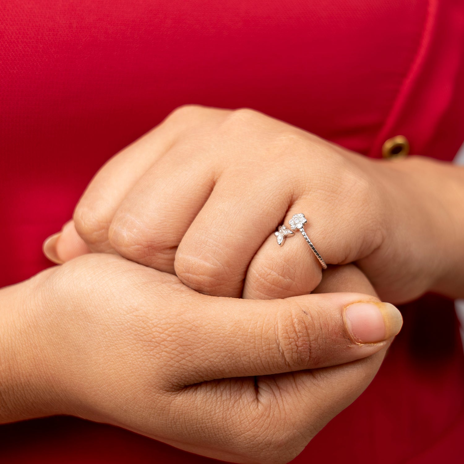 Butterfly Blossom Open Ring