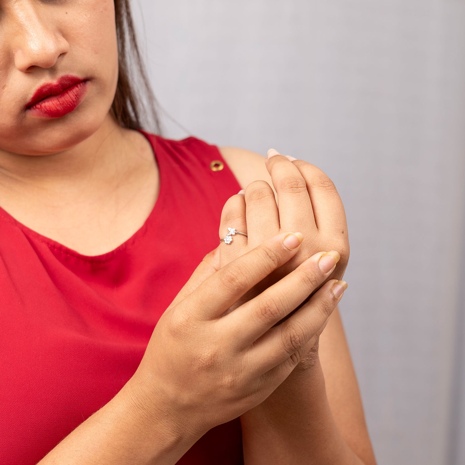 Butterfly Blossom Open Ring