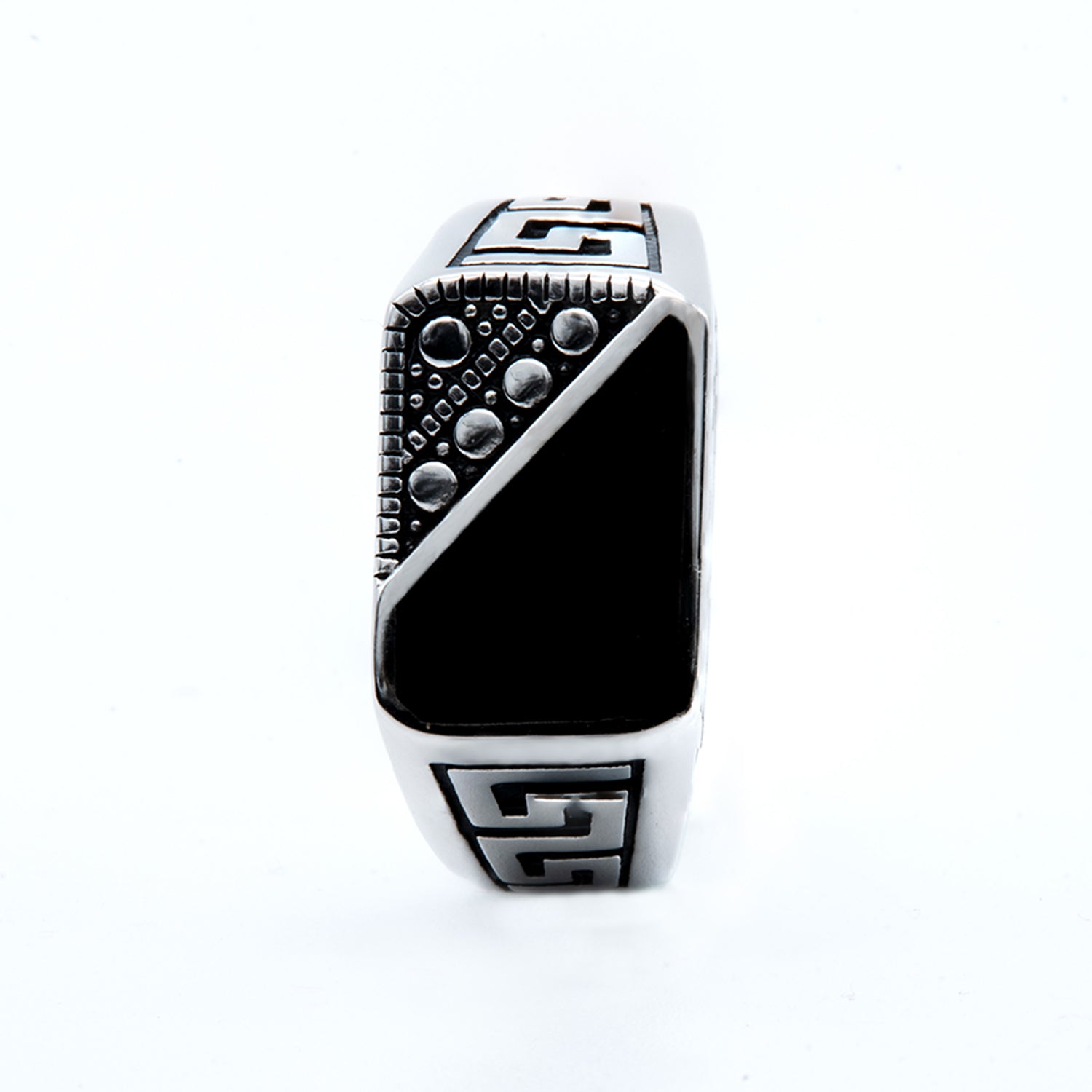 Men's Onyx Geometric Signet Ring